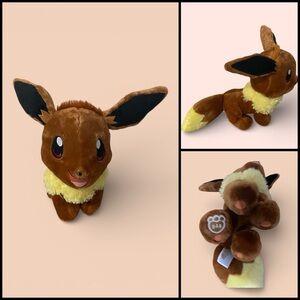 Build-A-Bear Workshop Pokémon Eevee Anime Brown Yellow 2016 Plush Toy 17”H
